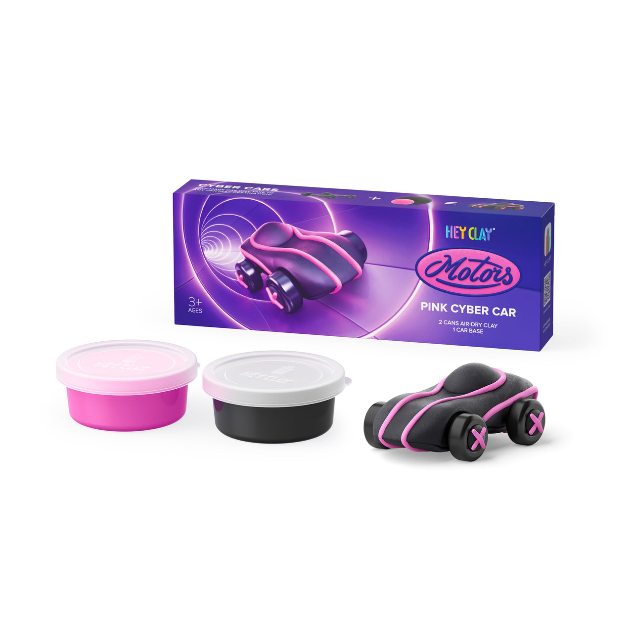 Hey Clay Motors Pink Cyber Car (2 burkar)