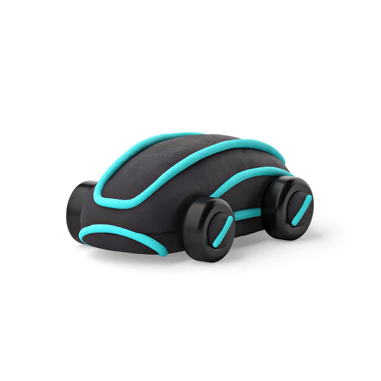 Hey Clay Lera Motors Blue Cyber Car (2 burkar)