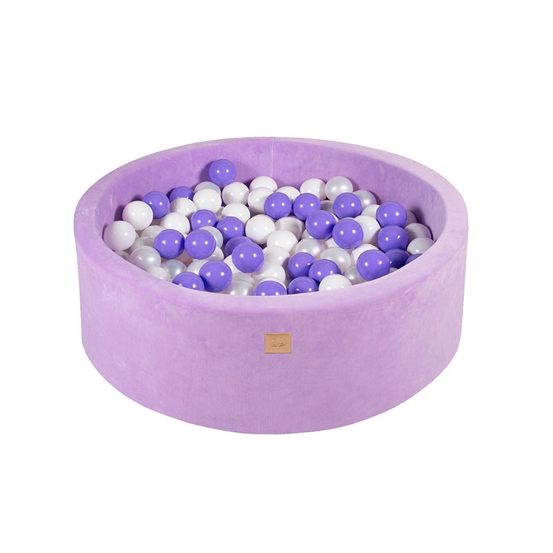 Meow Lavender Bollhav i bomull med 250 bollar