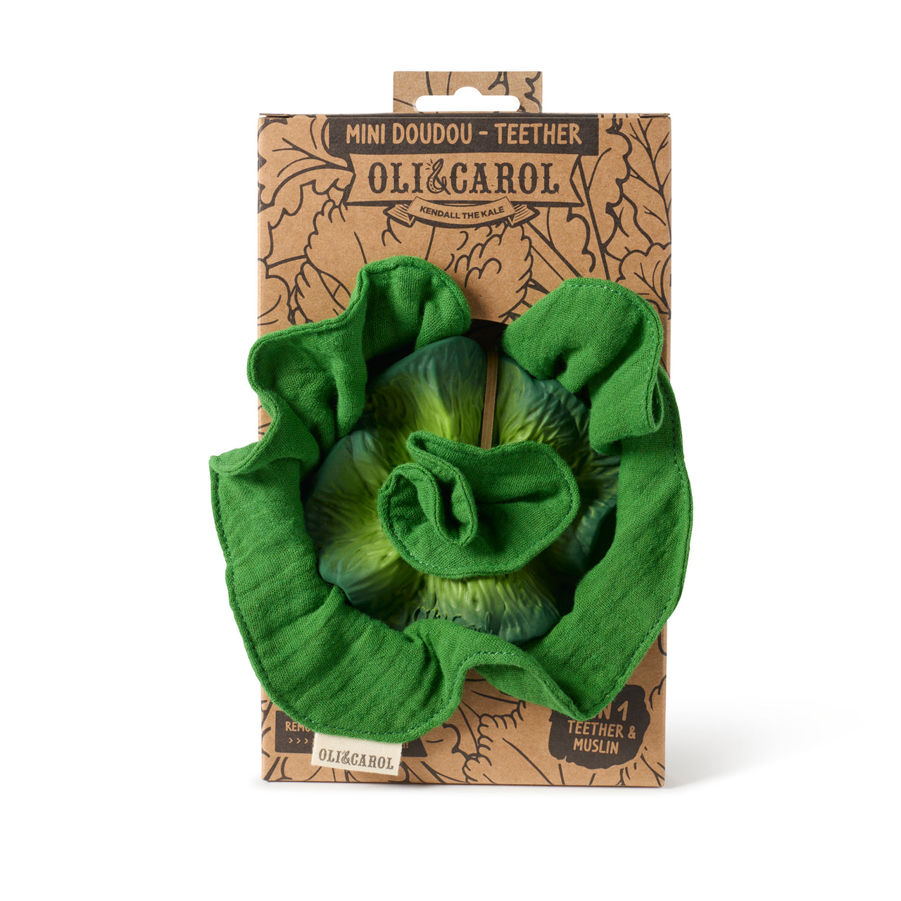 Oli & Carol Kendall the Kale Mini Doudou-Teether