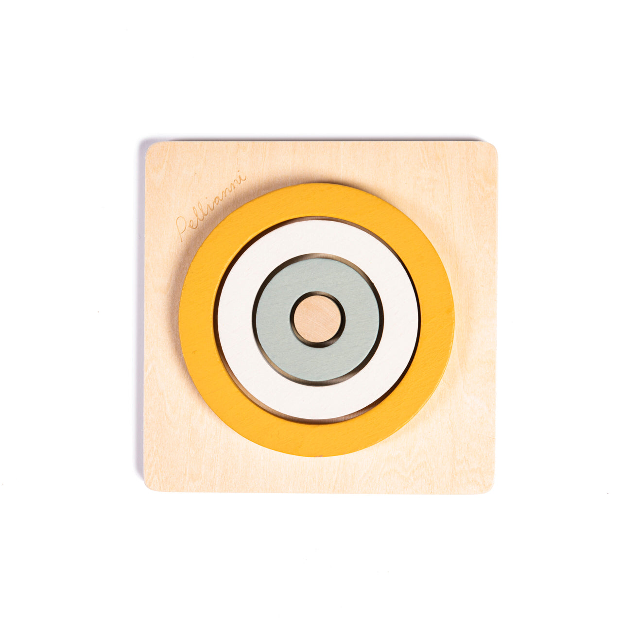 Pellianni Round Puzzle Mustard