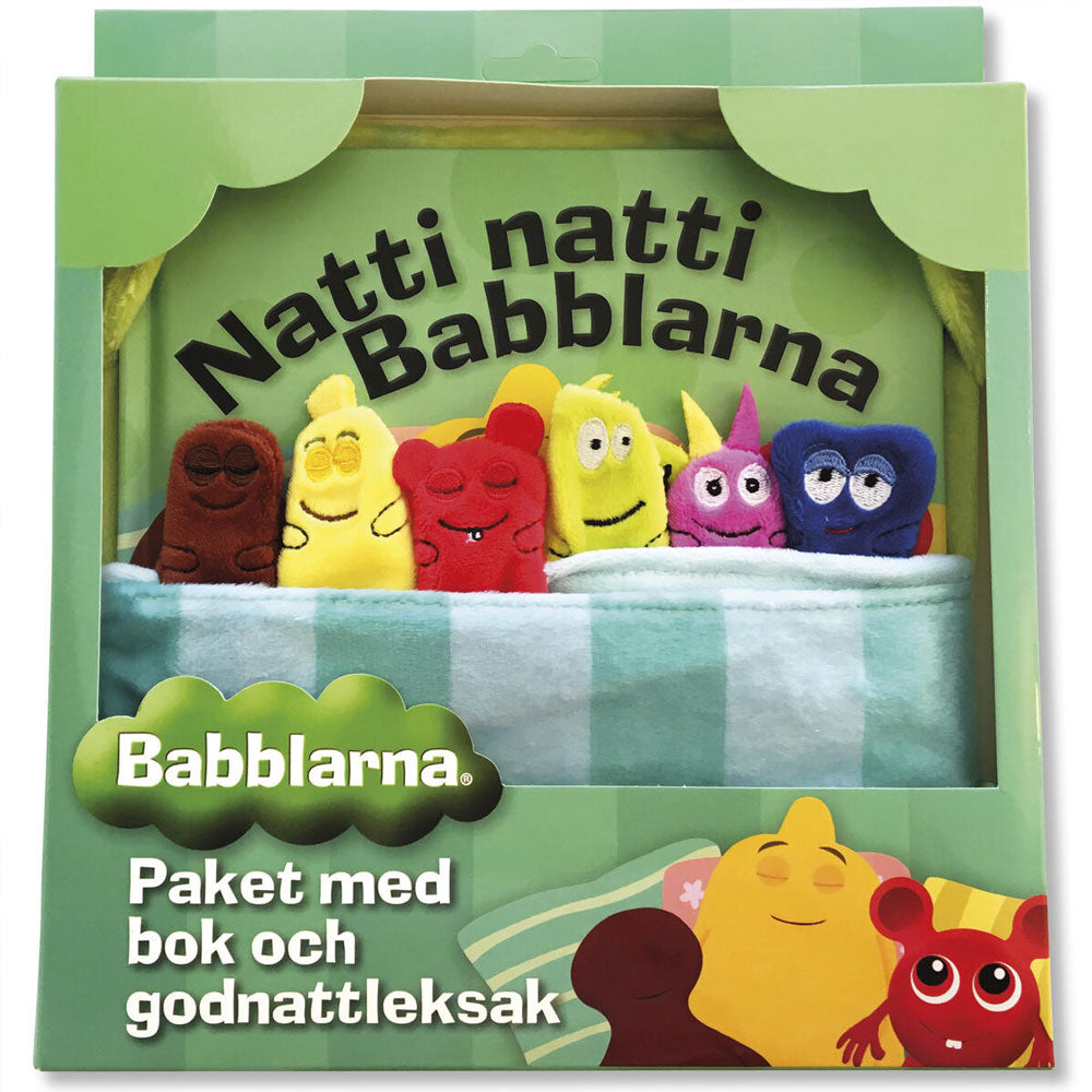 Babblarna Paket med bok och godnattleksak