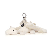 Thumbnail for Jellycat Snow Dragon Bag Charm