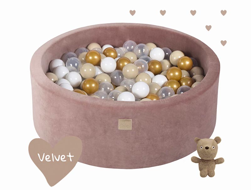 MeowBaby Teddy Bear Bollhav i bomull med 250 bollar