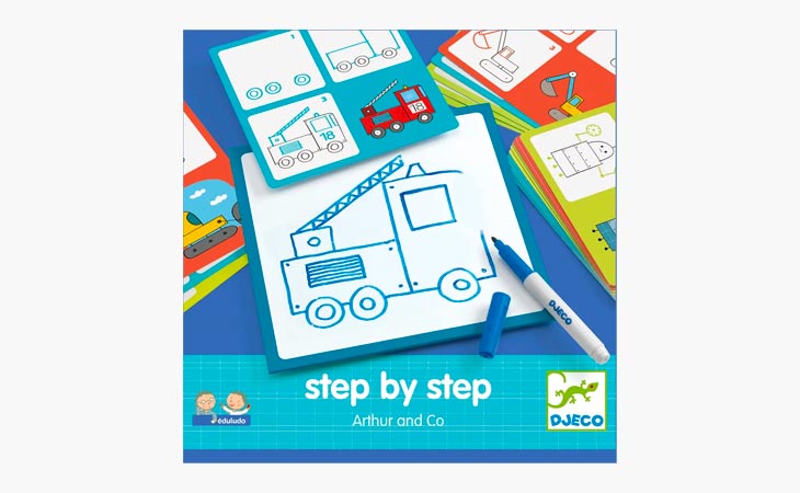 Step by Step - Lär barnet rita steg för steg