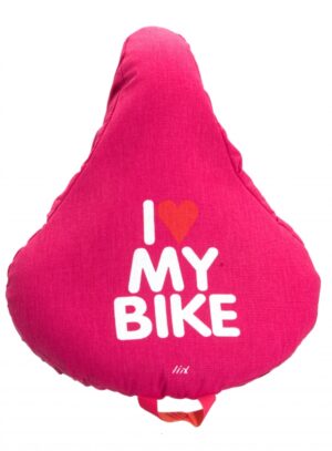 Liix Liix Saddle Cover I Love My Bike Pink
