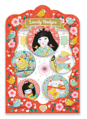 Djeco Japan lovely badges