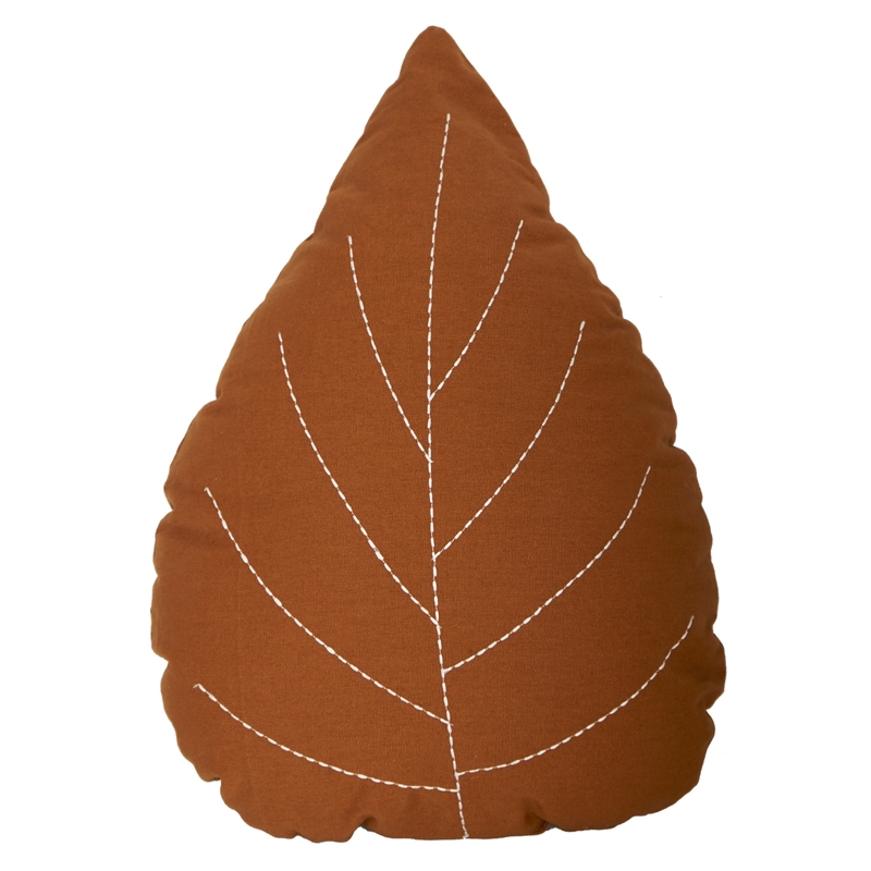 Roommate Leaf Cushion - Brown