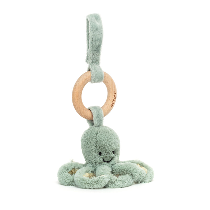 Jellycat Odyssey Octopus Wooden Ring Toy