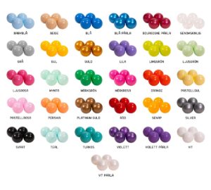 MeowBaby Plastbollar till bollhav alla färger