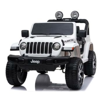 Azeno Jeep Wrangler Rubicon Vit Elbil för barn, 4x12V