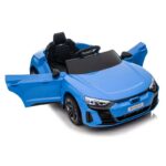 Azeno AUDI RS E-Tron GT Blå elbil för barn bild med öppna dörrar