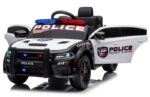 Azeno Dodge Charger SRT Hellcar Redeye Police Elbil för barn bild med öppna dörrar