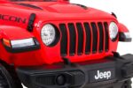 Azeno Jeep Wrangler Rubicon Röd Elbil för barn bild på ratt