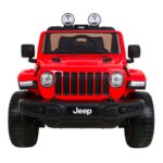 Azeno Jeep Wrangler Rubicon Röd Elbil för barn bild framifrån