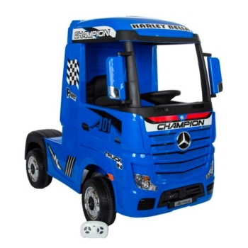Azeno Mercedes Actros Truck Blå Ellastbil för barn, 4x12V