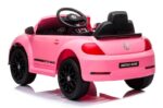 Azeno VW Beetle Dune Rosa Elbil för barn bild bakifrån