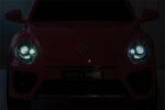 Azeno VW Beetle Dune Rosa Elbil för barn bild på lampor i mörkret
