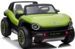 Azeno VW ID. Buggy Grön Elbil för barn, 2x12V bild snett framifrån