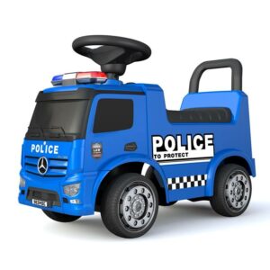 Azeno Mercedes Antos Polisbil med siren Gåbil för barn
