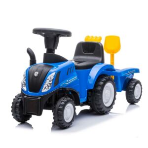 Azeno New Holland Traktor med släp Gåbil för barn