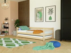 Benlemi Safe Enkelsäng med sidoskydd miljöbild med säng