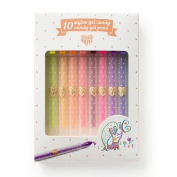 Djeco Set med gelpennor i glada färger (6-pack)
